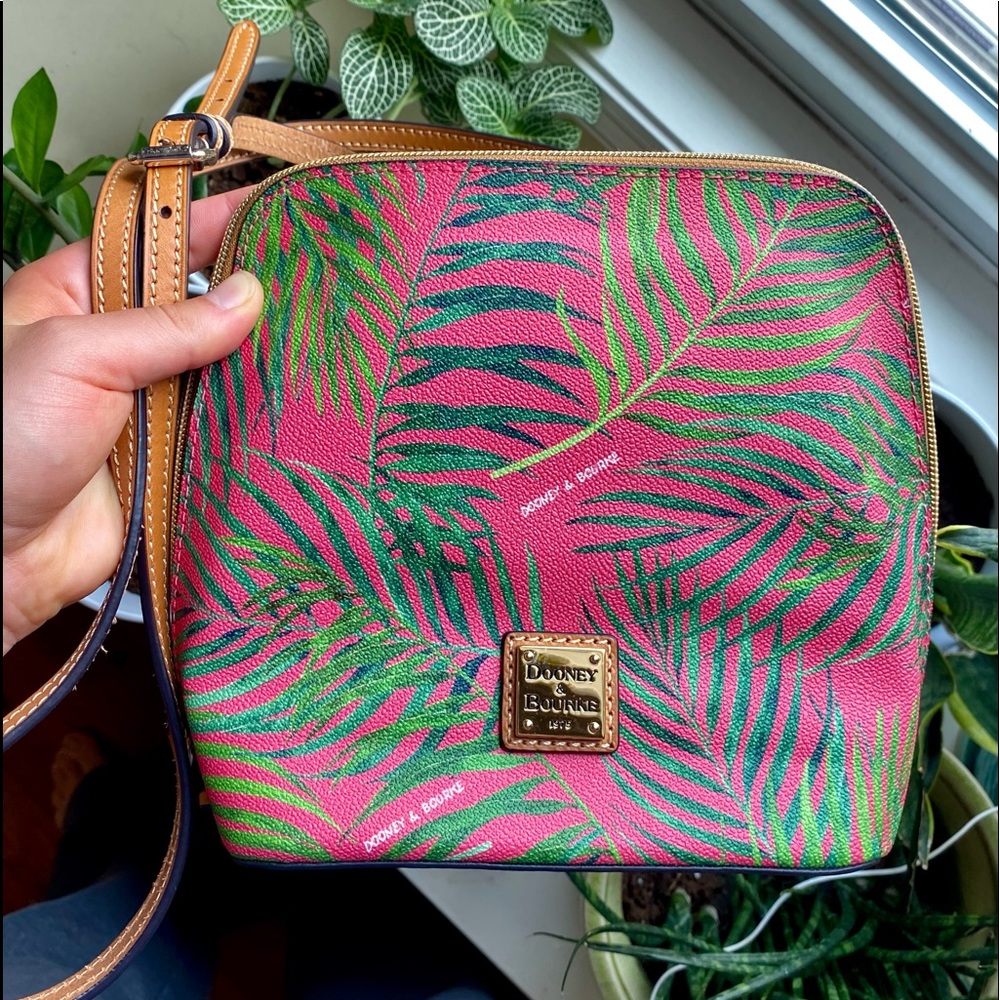 Dooney and Burke Siesta Palm Domed Crossbody bag